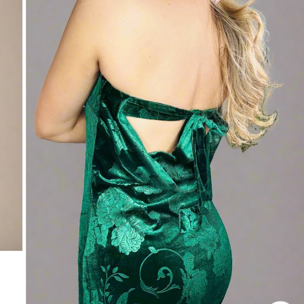 Vici Green Floral Midi Dress - Picture 4 of 4